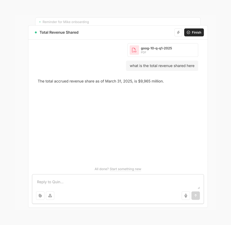 Quin — Artificial intelligence component