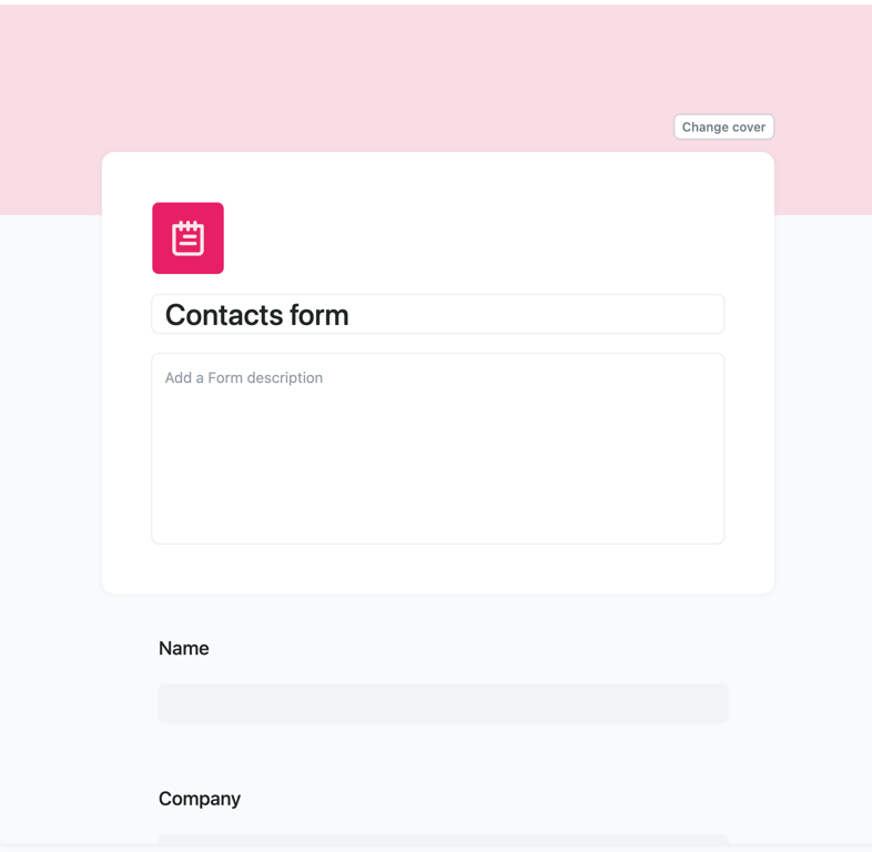 Fibery — Form element component