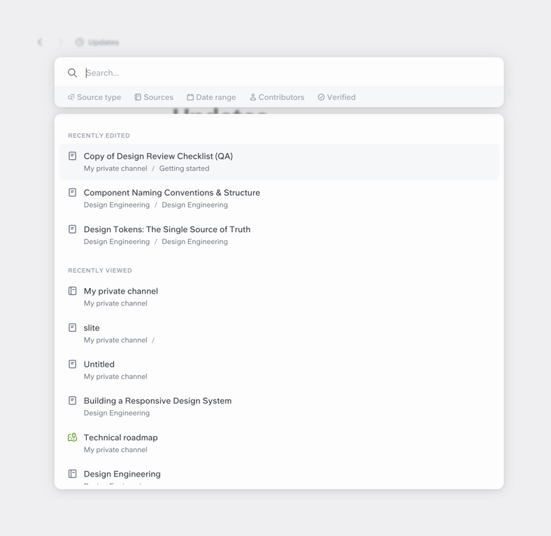 Slite — Input search component