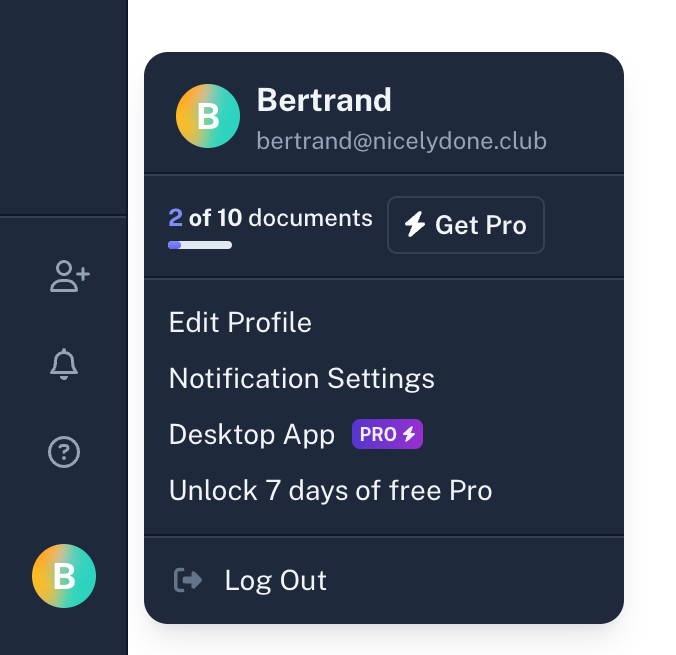 Scribe — Upgrade your plan component