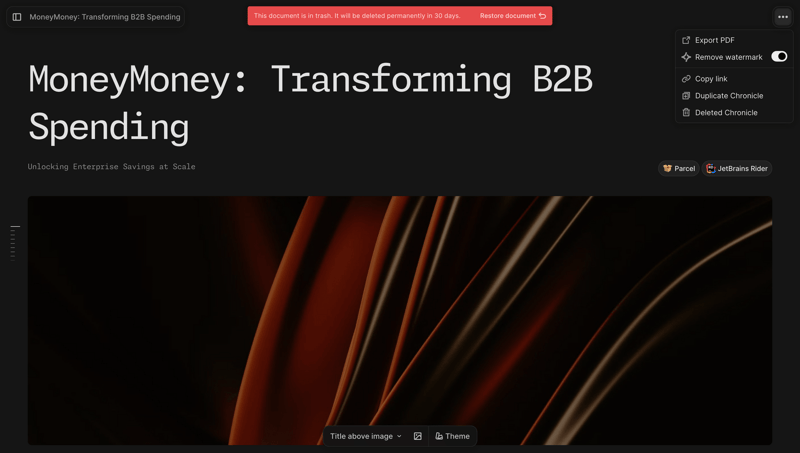 Chronicle
			       ux ui design