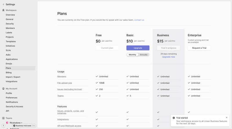 Linear
			                       ux ui design