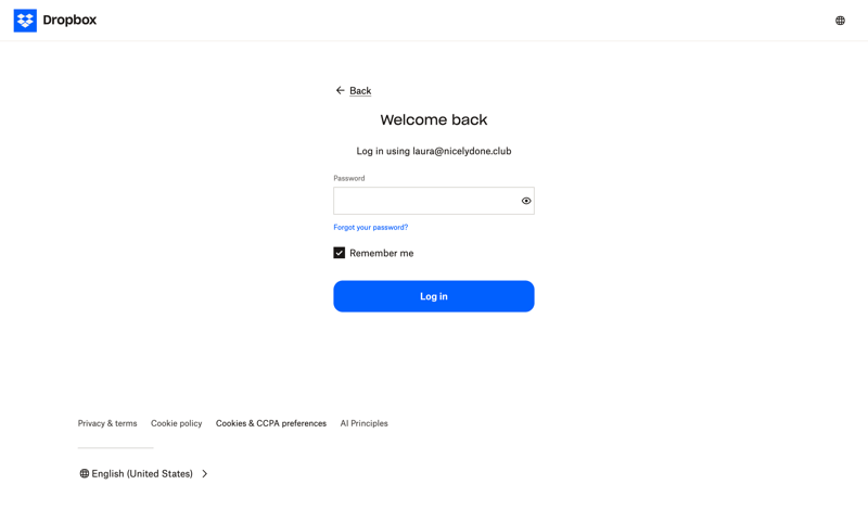 Dropbox
			          ux ui design