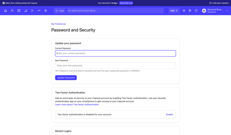Capsule
			    ux ui design