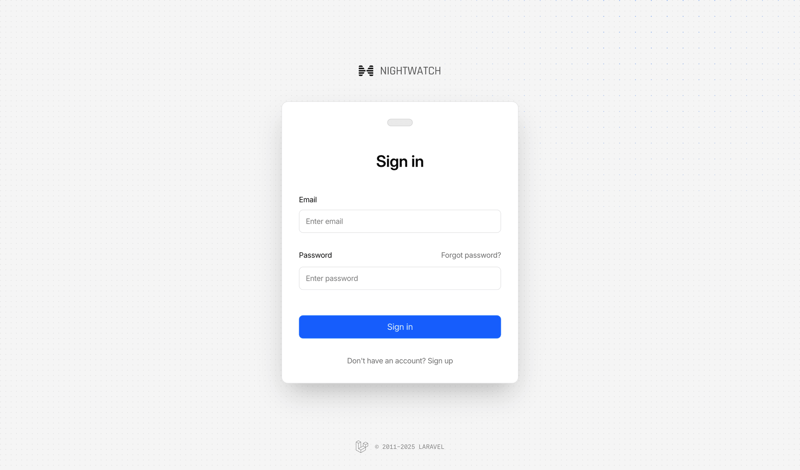 Nightwatch screen example
