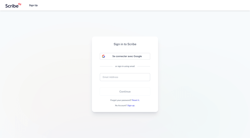 Scribe
			        ux ui design