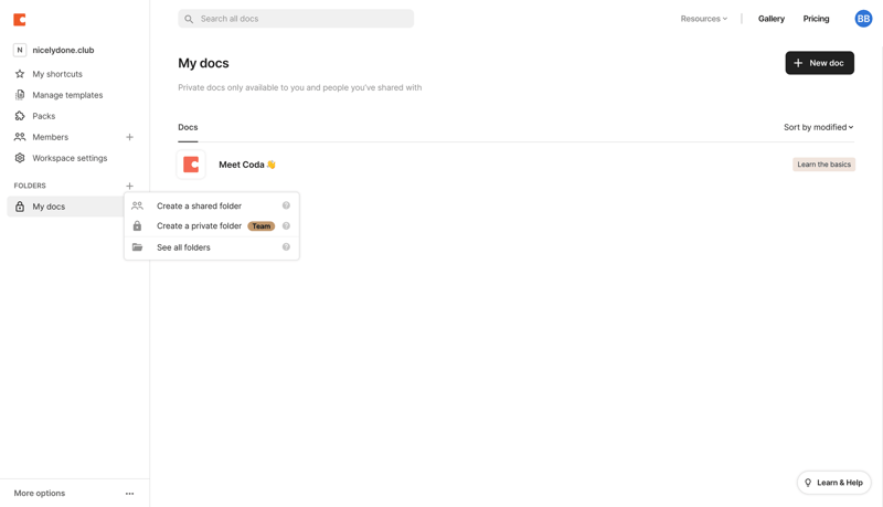 Coda
			            ux ui design