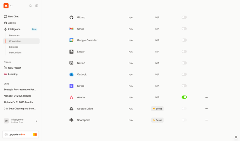 Mistral screen example