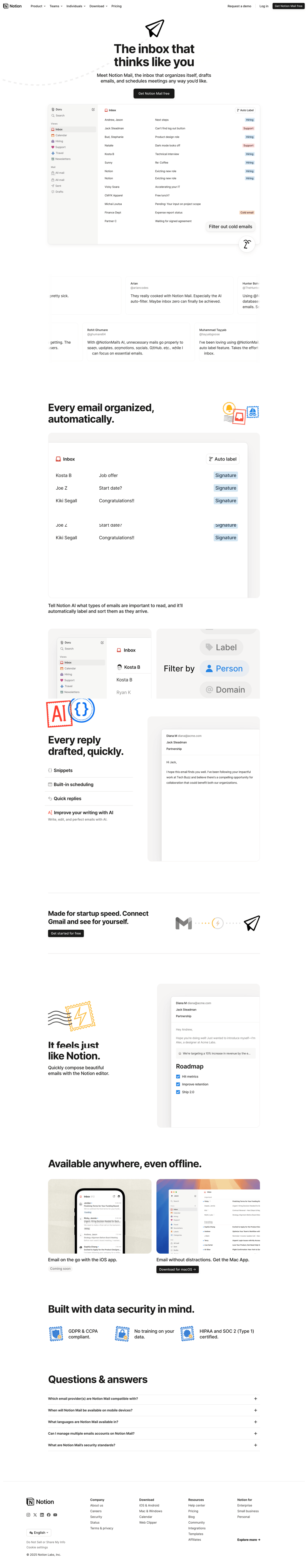 Notion Mail
			        ux ui design