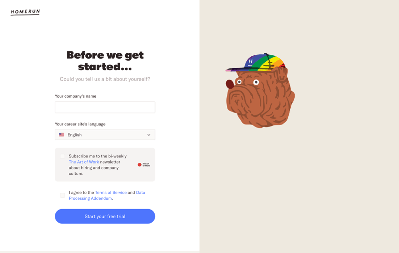 Homerun
			      ux ui design