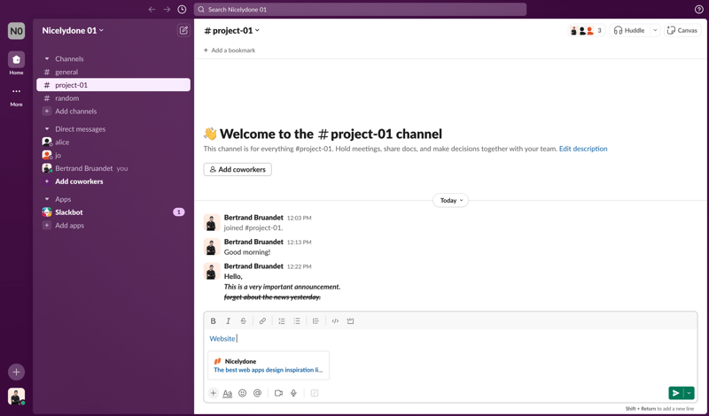 Slack
			       ux ui design