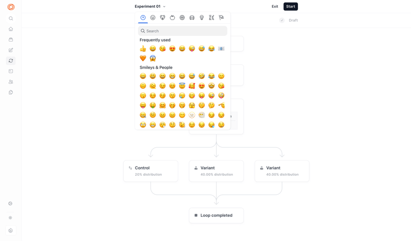 Loops screen example