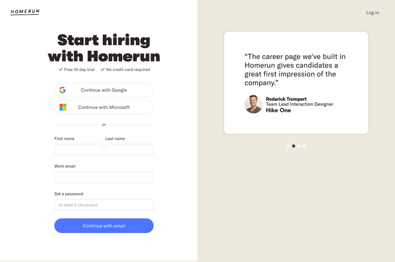 Homerun
			           ux ui design