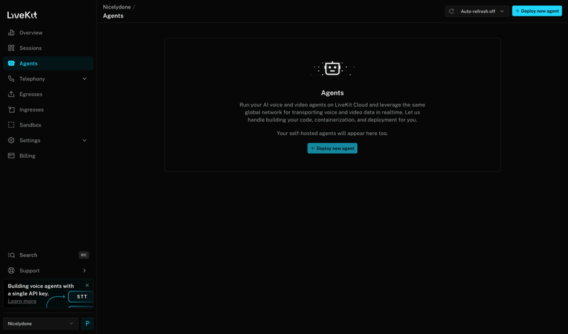Livekit screen example