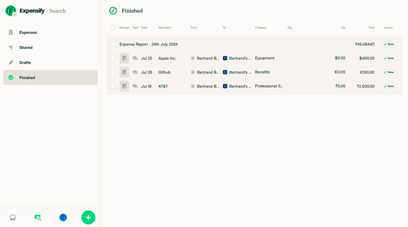 Expensify
			       ux ui design