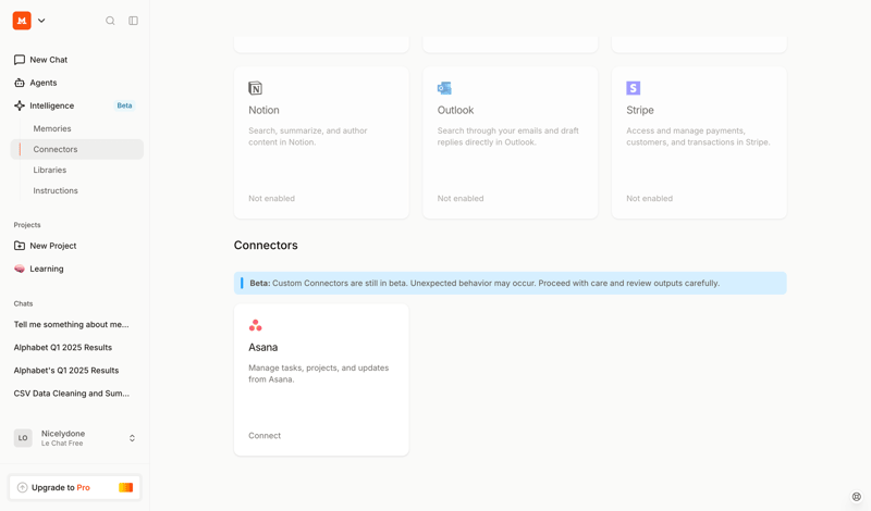 Mistral screen example