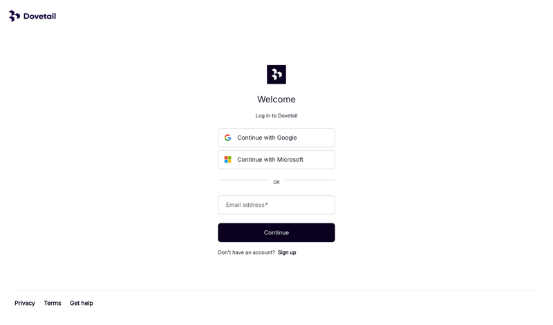 Dovetail screen example