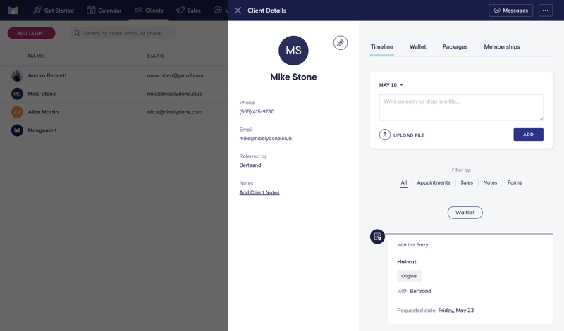 Mangomint screen example