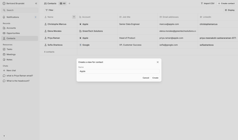 Lightfield screen example