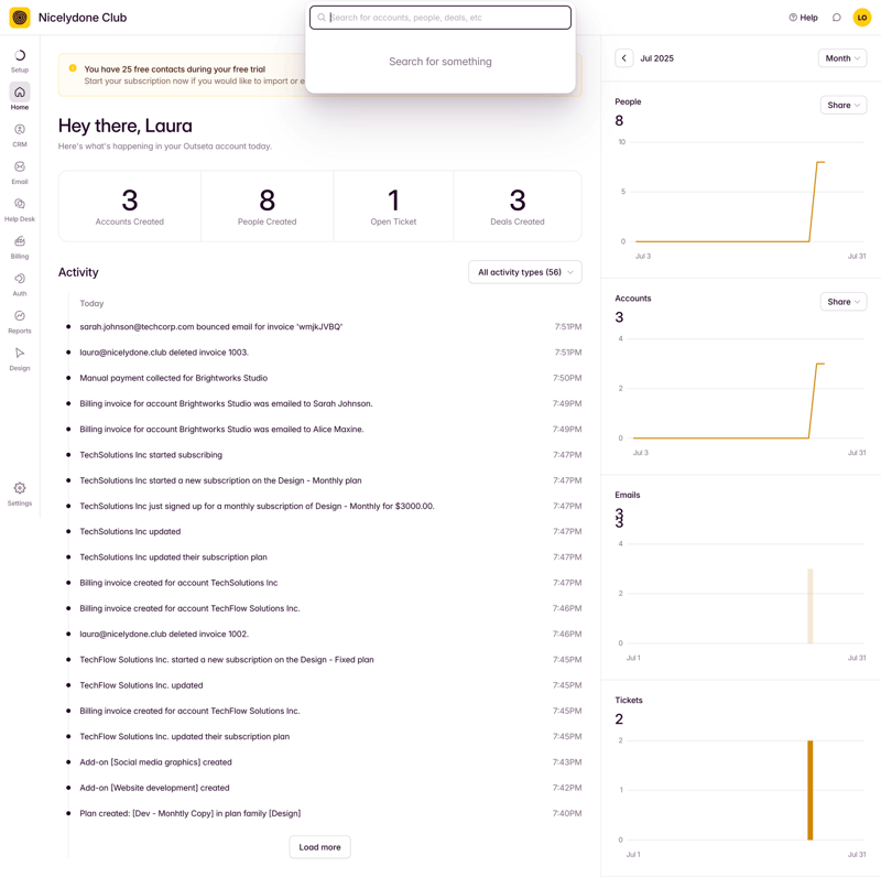 Outseta
			        ux ui design
