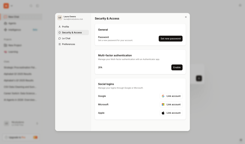 Mistral screen example