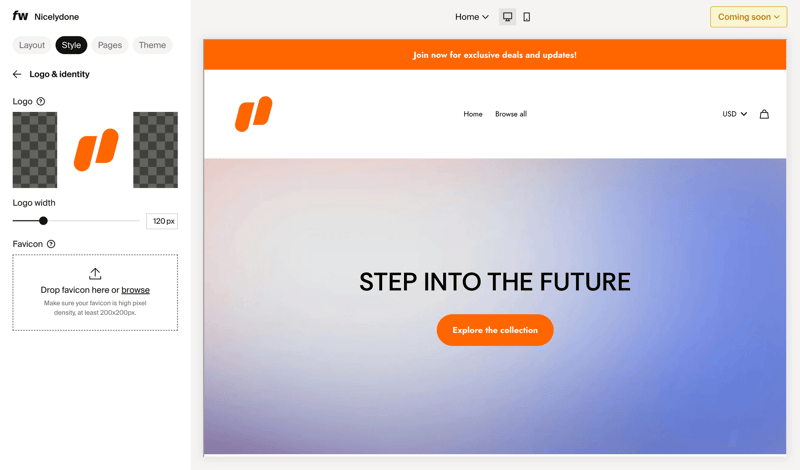 Fourthwall screen example