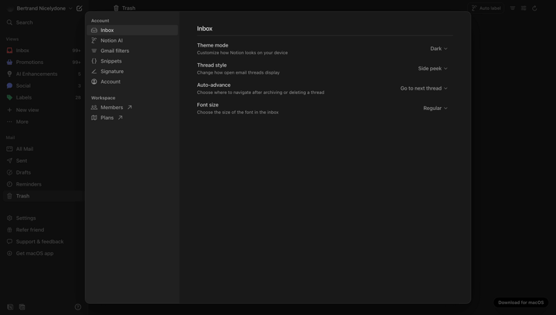 Notion Mail
			          ux ui design