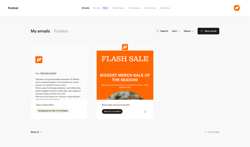 Flodesk
			      ux ui design