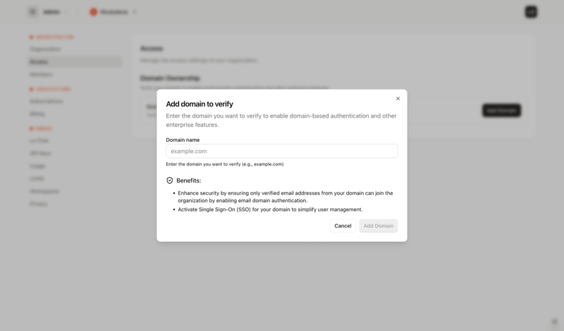 Mistral screen example