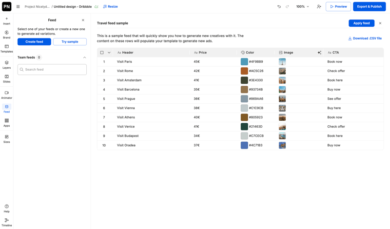 Creatopy screen example