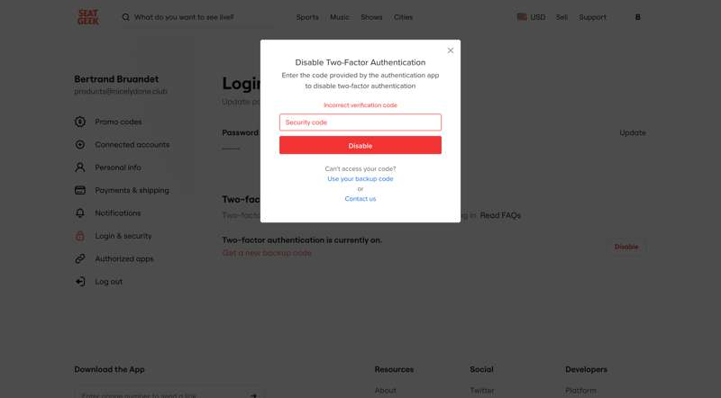 SeatGeek
			          ux ui design