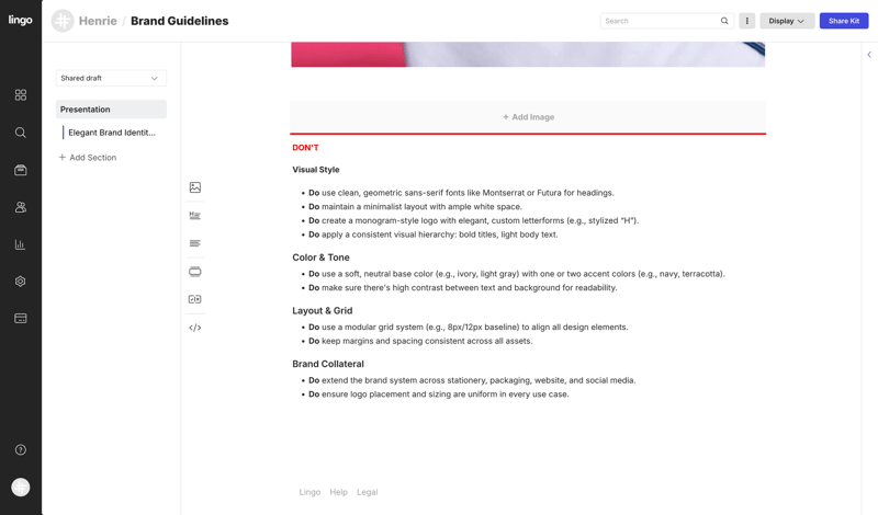 Lingo
			    ux ui design