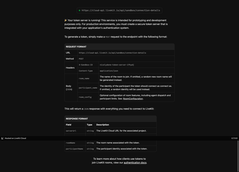 Livekit screen example