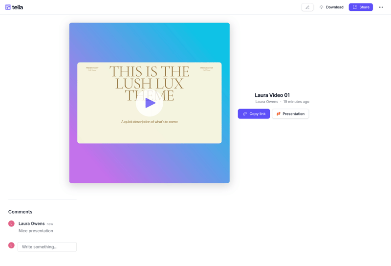 Tella
			       ux ui design