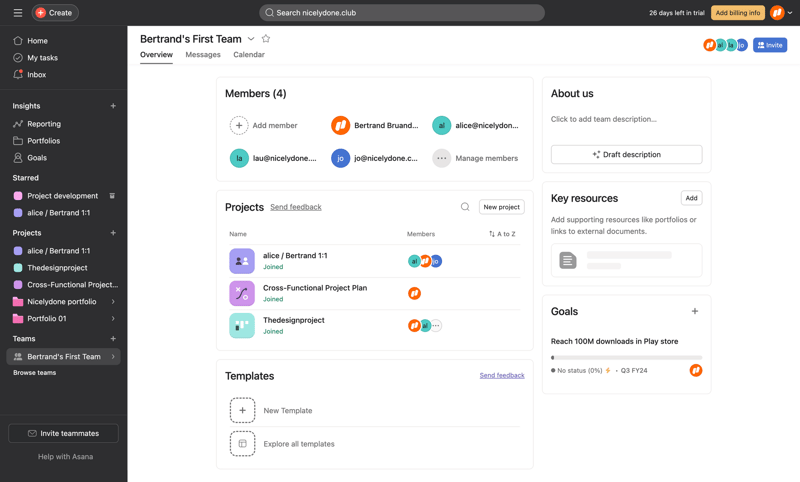 Asana
			              ux ui design