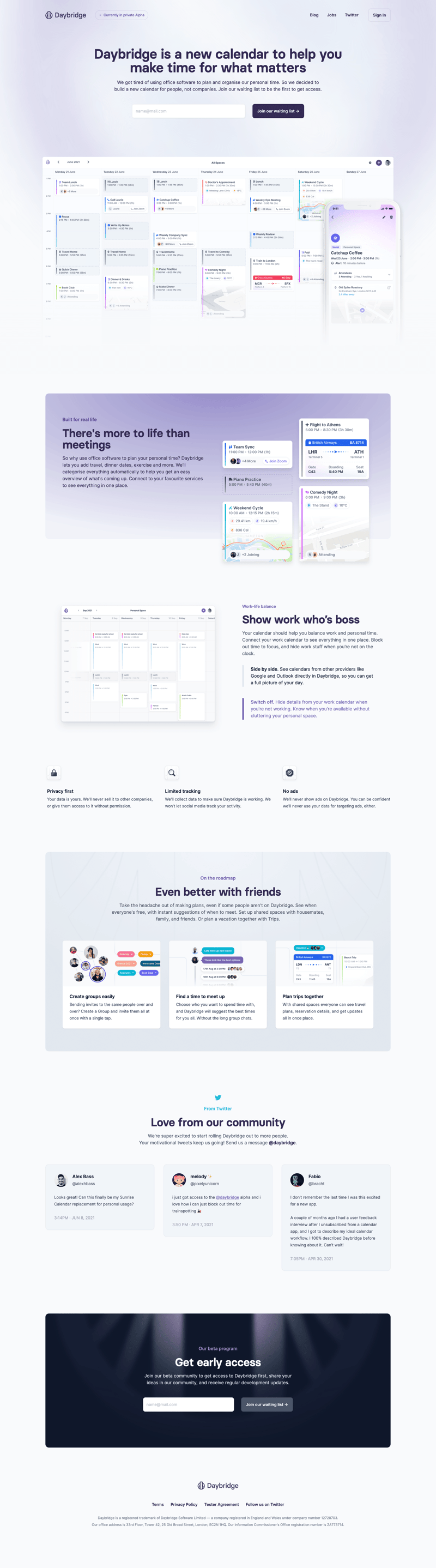 Daybridge
page example