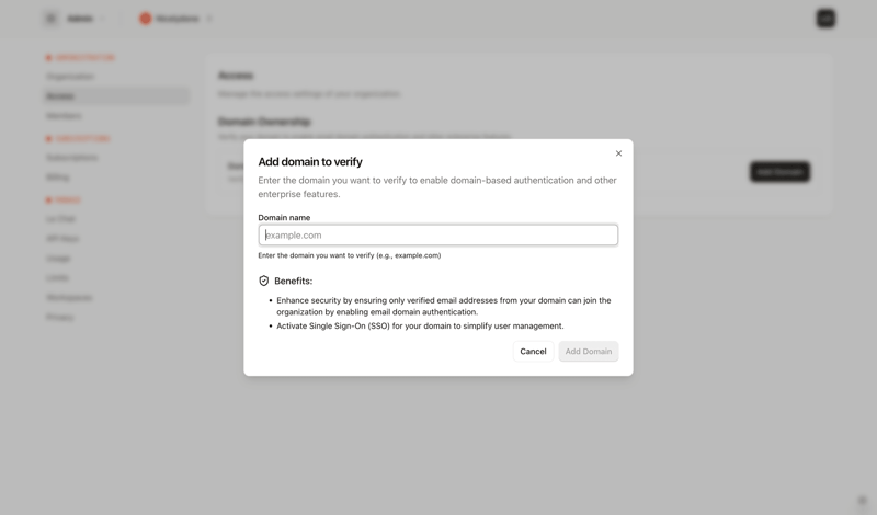 Mistral screen example