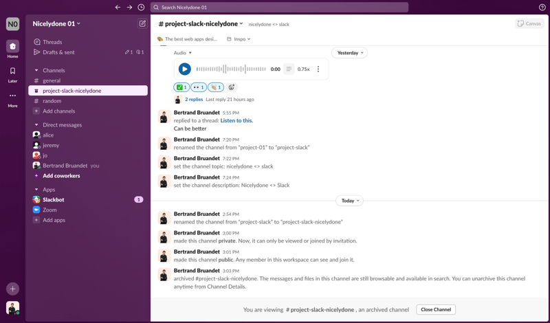 Slack
			             ux ui design