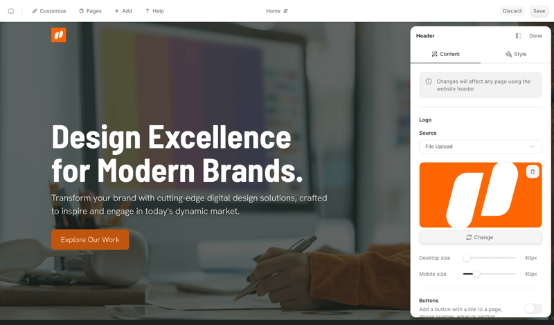 Durable screen example