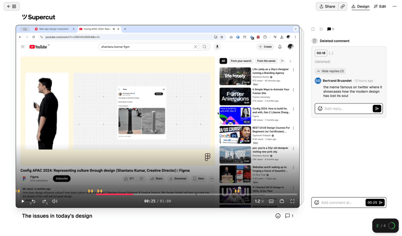 Supercut
			       ux ui design