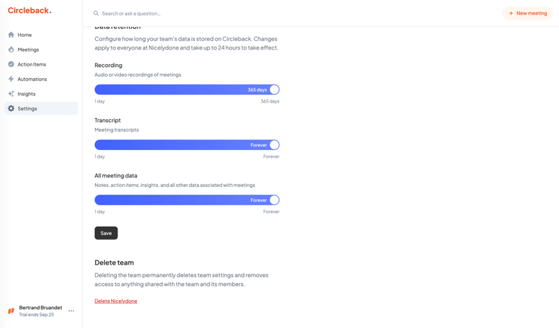 Circleback
			  ux ui design