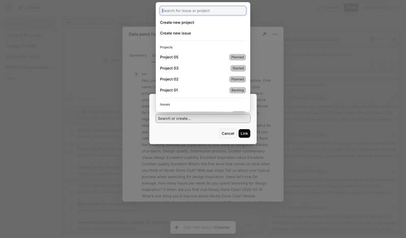 Dovetail screen example