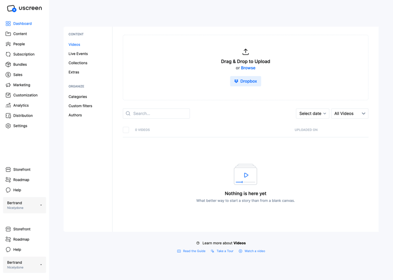 Uscreen
			             ux ui design