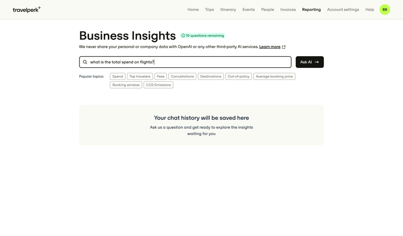 Travelperk screen example