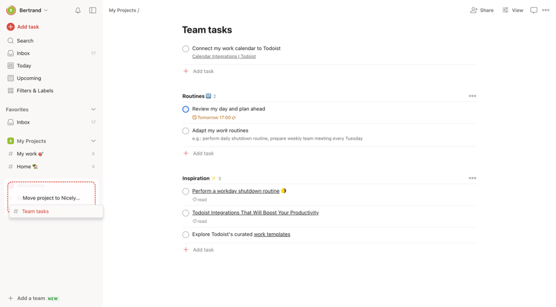 Todoist
			      ux ui design