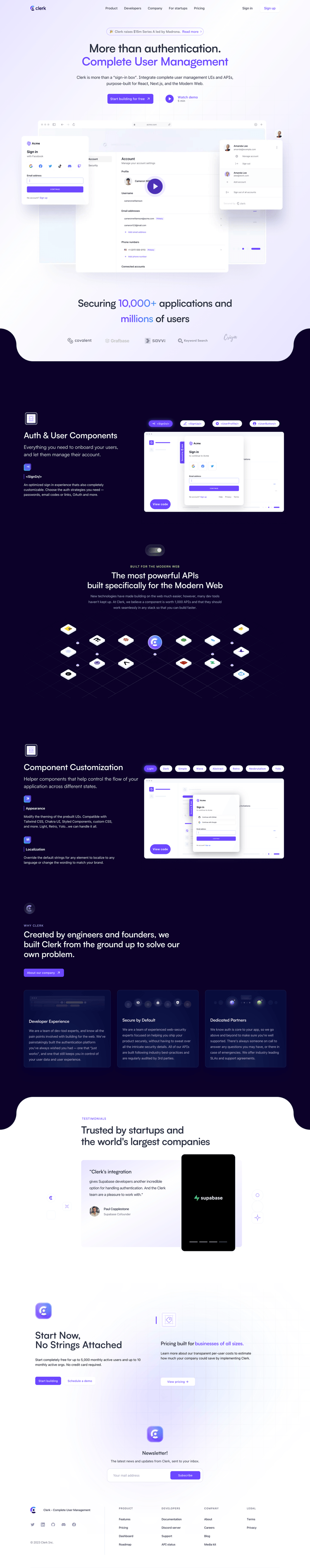 Clerk
			    ux ui design