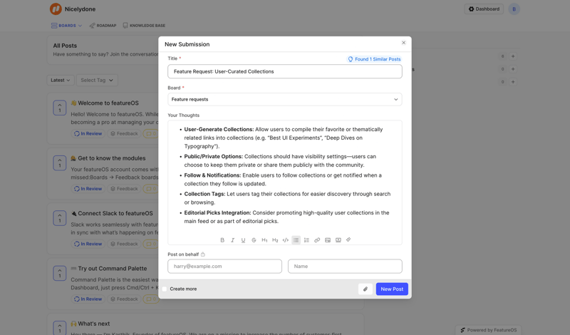 FeatureOS
			     ux ui design