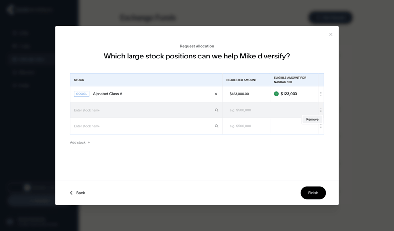Cache screen example