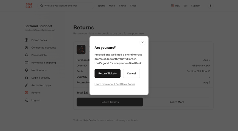 SeatGeek
			        ux ui design
