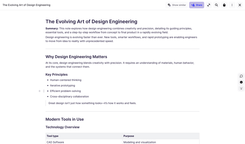 Fabric screen example